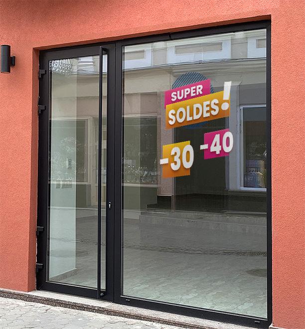 Soldes pour vitre repositionnable